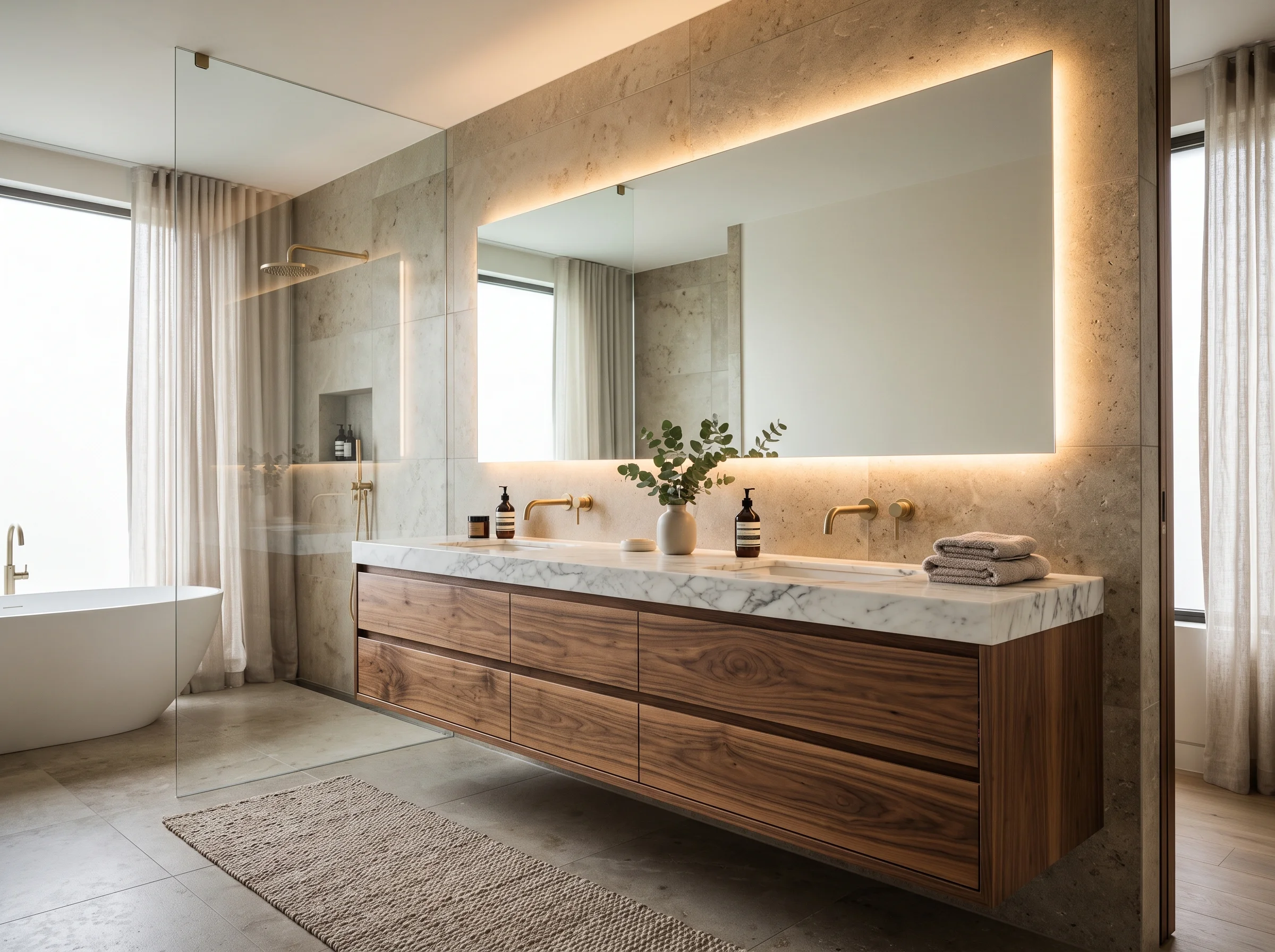 Modern floating vanities Dubai